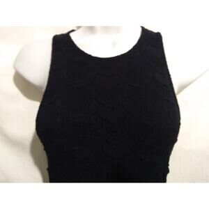 Nightcap Size 2 Sleeveless Black Stretch Lace Bodycon Sheath Dress